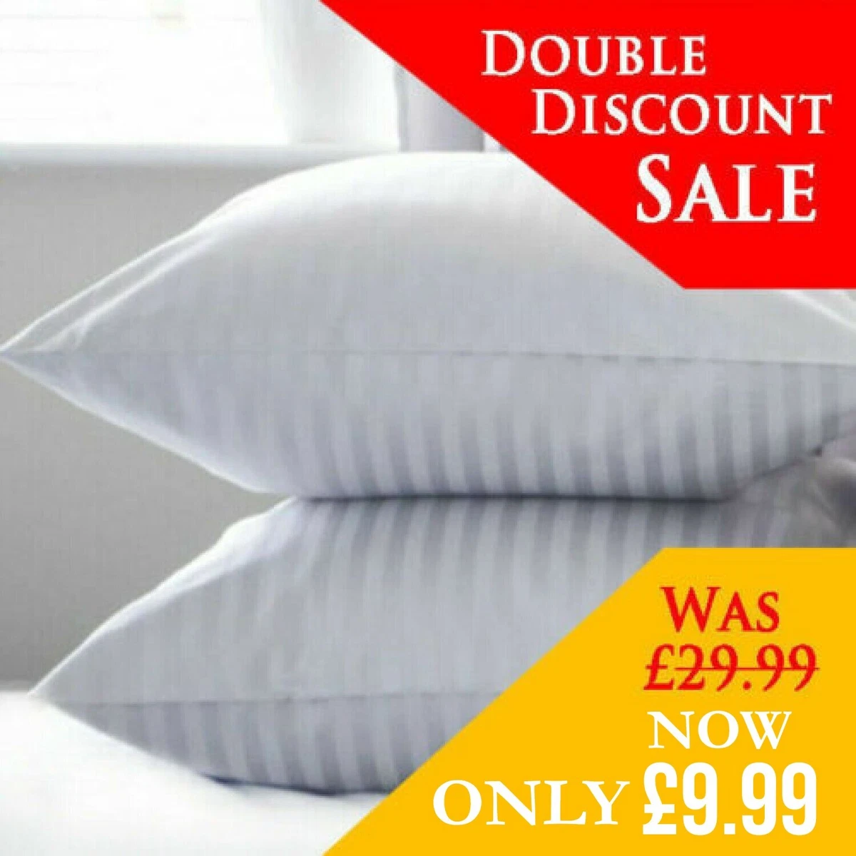 QTY=1 SET OF 2: Beckham Hotel Collection Bed Pillows for Sleeping - King  Size