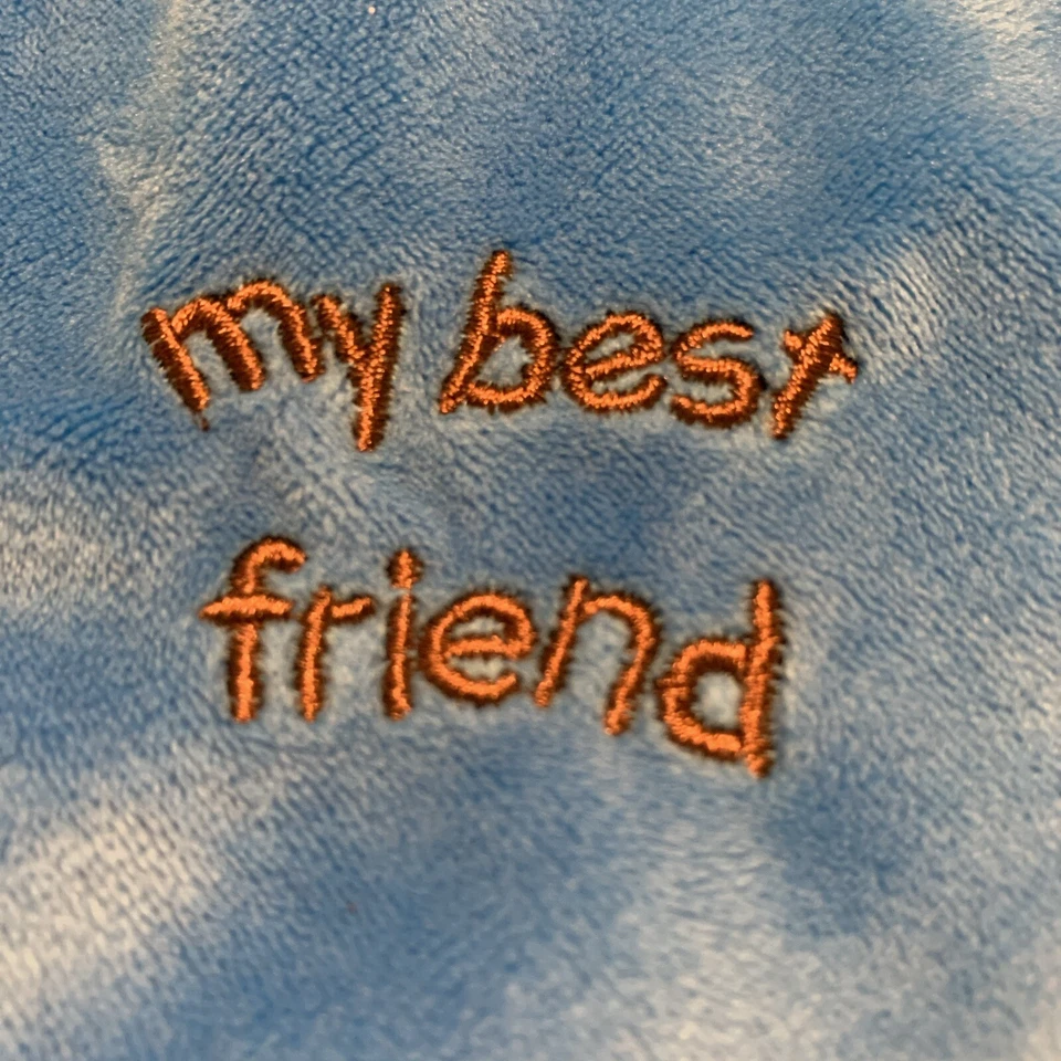 Manta de seguridad Garanimals Elephant Lovey azul y gris "Mi mejor amigo" Foto 2 de 4