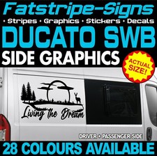 fits Fiat Ducato Graphics Stickers Decals Camper Van Motorhome SWB L1 THE DREAM