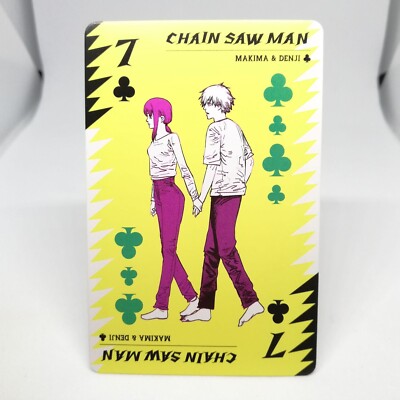 7 MAKIMA DENJI Clover Chainsaw Man SPIELKARTEN TATSUKI FUJIMOTO SPRUNG Trumpf