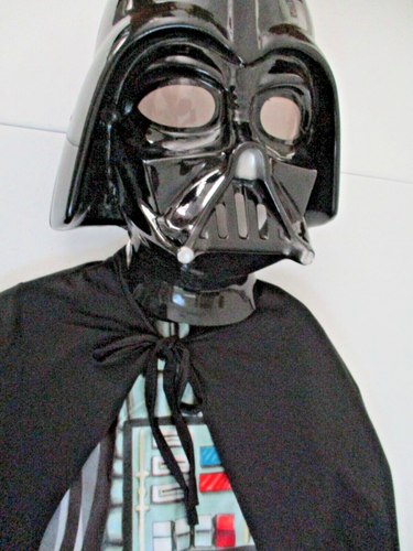 Darth Vader Jumpsuit, Mask & Cape, Child's Costume Cosplay, Rubie's/Star Wars, M - Picture 8 of 14