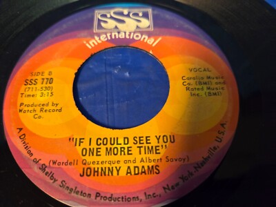 Johnny Adams – Reconsider Me / If I Could See You One More Time - 7 ...