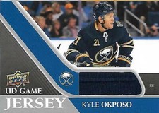 2020-21 UD Hockey Jersey KYLE OKPOSO SABRES