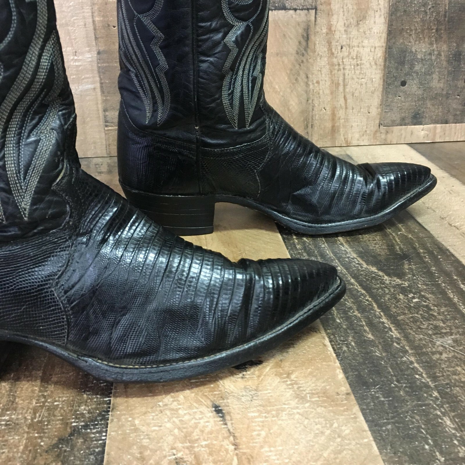 justin lizard roper boots