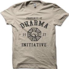 DHARMA Initiative 1977 TV SHOW LOST printed cotton t-shirt 8997