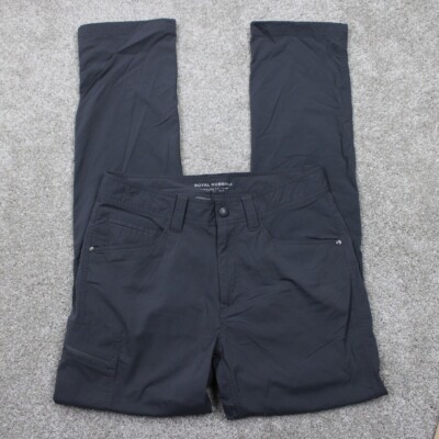 Royal Robbins Cargo Pants Mens 30x32 Gray Active Fit Nylon Stretch Straight Leg