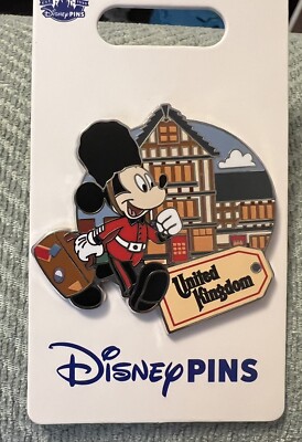 NEW Disney Pin from EPCOT World Showcase - MICKEY MOUSE in The UK/United Kingdom