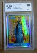 Randy Foye RC 2006-07 Bowman Chrome REFRACTOR Rookie# BccG10!Timberwolves G RC