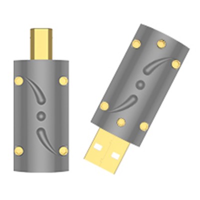 Viborg HI-END 24K Gold Plated USB2.0 Plug USB A, USB B Connector DIY Hi Fi USB 