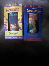 Disney Pocahontas NEW DVD Movies & 2 Colors Of The Winds Cups Whataburger 1994 