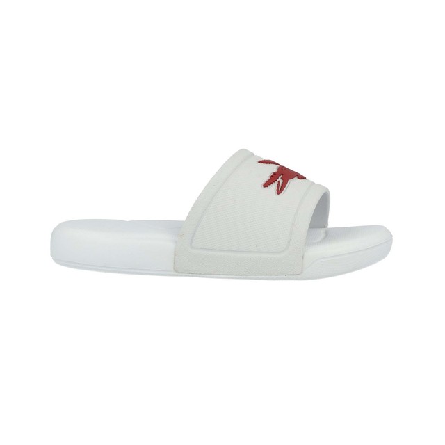 girls lacoste sliders