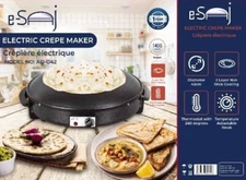 Electric Saj Arabic Bread Maker Non-stick Markouk Thyme /Cheese Pie زغتر مناقيش