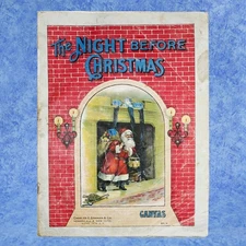 1890s VISIT FROM ST NICHOLAS Early Illustrated Book THE NIGHT BEFORE CHRISTMAS