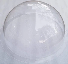 Acrylic Dome/Plastic Hemisphere - Clear - 13" Diameter, 13" with Holes 