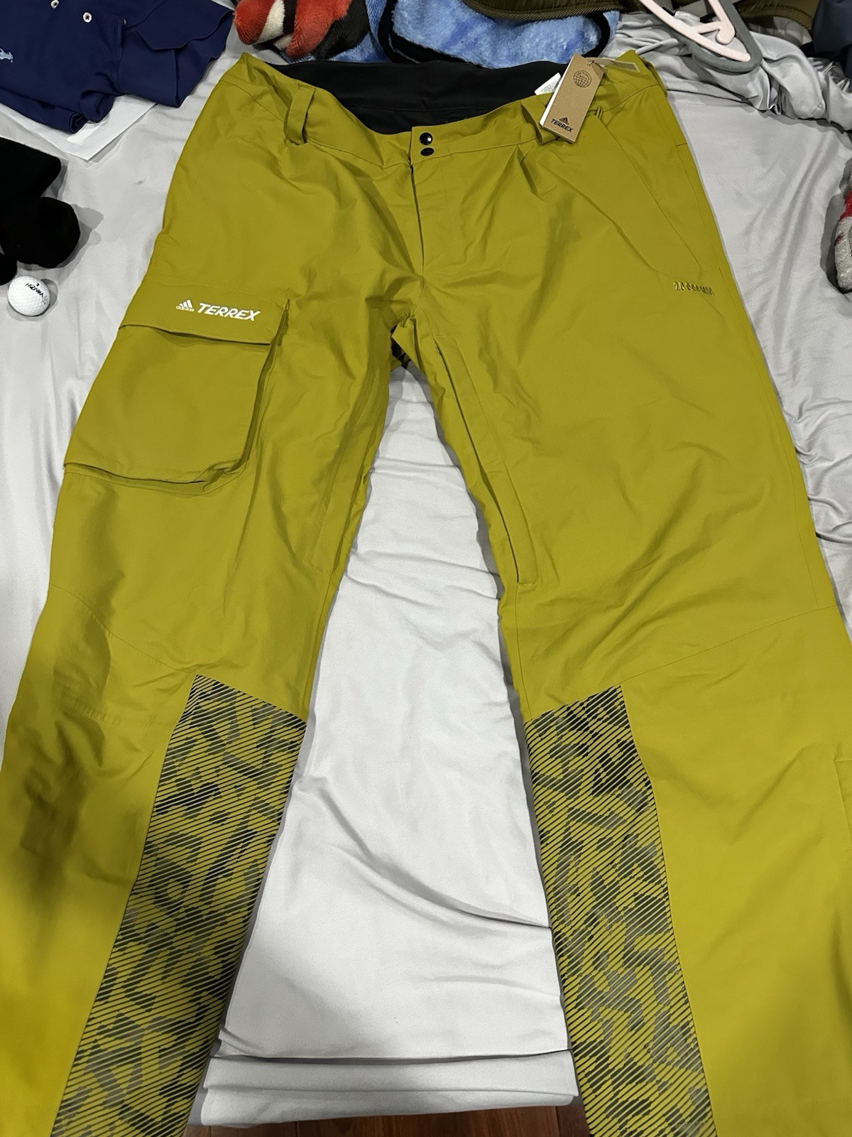 XL Mens - Adidas Pants Terrex 2 Layer Insulated Snow Tech Tracksuit Bottoms