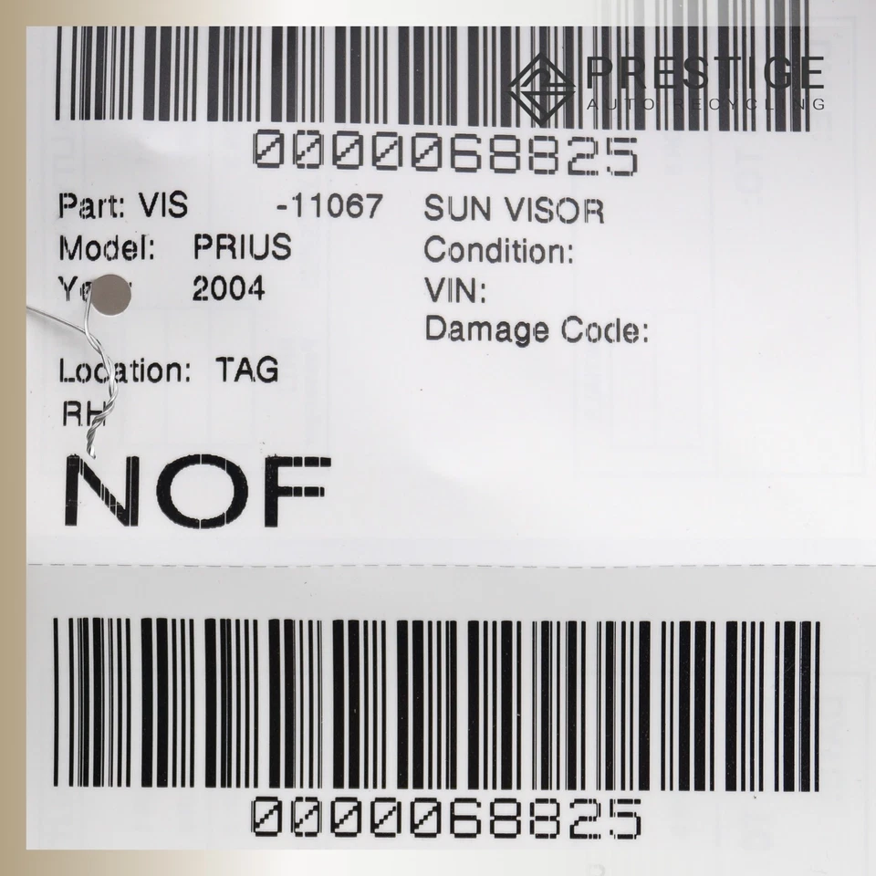 Toyota Prius 2004 parasol con espejo retrovisor derecho 74310-47090-A3 fabricante de equipos originales Foto 4 de 4