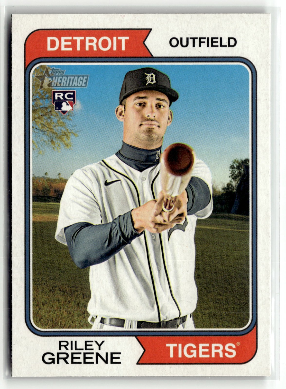 2023 Topps Heritage #48 Riley Greene RC ROOKIE