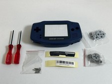 Replacement Housing for Nintendo GBA Game Boy Advance Shell Screen Indigo Purple