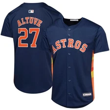 Officially Licensed MLB Youth Navy Button Jersey Size 14 16 Moisture Wicking