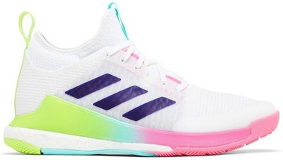 Size 5 - adidas Crazyflight Mid White Purple Pink W for sale