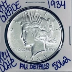 1934 SILVER PEACE DOLLAR AUTHENTIC HI GRADE U.S. MINT COIN RARE KEY DATE 5062
