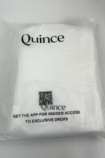 Quince Signature Giza Cotton Sateen Duvet Cover- White- King / Cal King