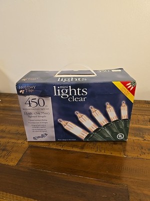 Holiday Time 450 CT 114 Ft Mini Lights Clear