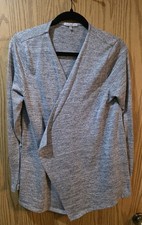 Charlotte Russe Gray Cardigan-Size Large Made In USA Elegant
