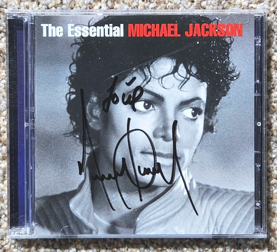 The Essential Michael Jackson Signed CD King of Pop Autographed 2