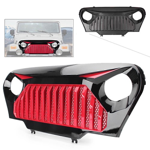 Auto Stoßstange Frontgrill für Jeep Wrangler TJ 97-06 2-türige Rubicon Sahara - Picture 2 of 11