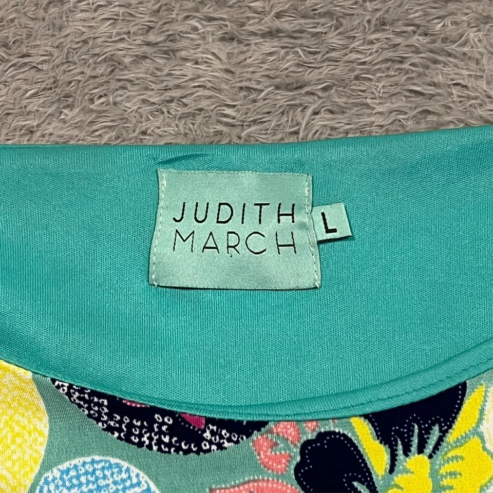 Anthropologie Judith March Shift Dress Women's Large Lined Bell Crochet Sleeve - Image 3 of 4