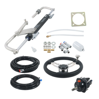 #ad 90HP Hydraulic Outboard Steering Kit Marine Boat Hydraulic Steering System USA $345.11