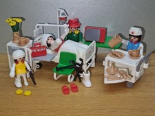 PLAYMOBIL 3495 - HOSPITAL ROOM WARD SET - V2 - vintage - 99% COMPLETE