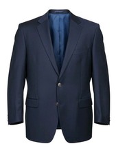 Ralph Lauren BLACK LABEL Mens Jacket 52R Coat Blazer Silver Buttons Wool EUC