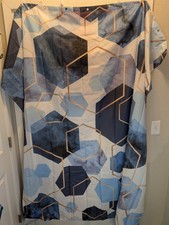 Blue Pattern Shower Curtain 72" X 72" B14