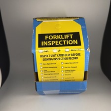 Accuform / NMC Tags By-The-Roll FORKLIFT INSPECTION TAG 100pcs. NEW!