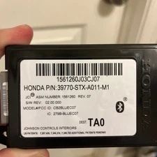 2007 - 09 ACURA MDX BLUETOOTH HANDS FREE CONTROL MODULE UNIT 39770-STX-A011-M1