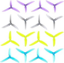 16pcs Fpv Drone Props Propeller: HQProp V2S 5x4.3x3 Tri-Blade 5 Inch Props for 4