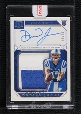 2019 Panini National Treasures Collegiate Silver 18/25 Daniel Jones Auto uk2