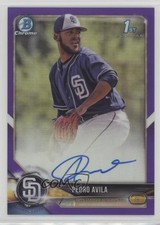 2018 Bowman Chrome Prospect Purple Refractor /250 Pedro Avila #CPA-PA Auto 0g4