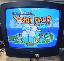 Vintage 19" DAEWOO CRT Retro Gaming TV DTQ-19V1FC Original Remote CLEAN