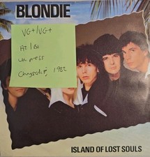 Blondie Island Of Lost Souls Vinyl Record 7" VG+/VG+ CHS 2608 1982