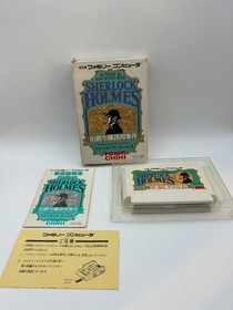 Nintendo Famicom Sherlock Holmes: Hakushaku Reijou Yuukai Jiken 9125 Working A1