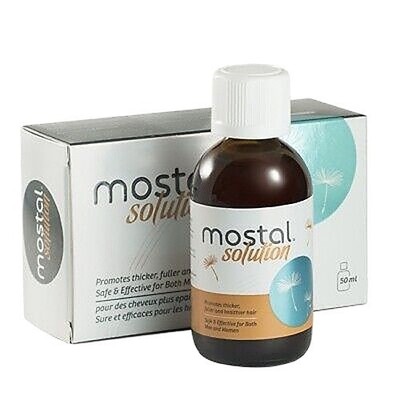 Mostal Hair Solution 2 x 50ml Daily Hair Care for Men & Women Scalp Formula