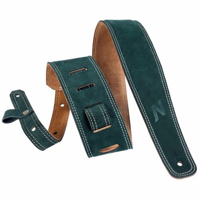 Nefelibata Guitar Strap, 2.5'' Wide Bavarian Tumbled Leather Guitar Straps wit...