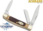 SCHRADE OLD TIMER JUNIOR STOCK FOLDING POCKET KNIFE SAWCUT DELRIN HANDLE 108OT