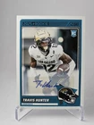 2025 PANINI SCORE FOOTBALL TRAVIS HUNTER #20 ROOKIE AUTO JAGUARS