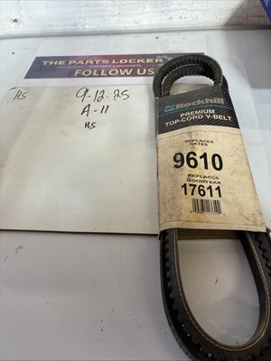 9610 Rockhill Premium Top-Cord V-Belt, Genuine Rockhill Products . NOS
