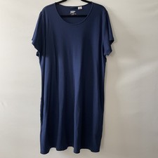 Lands' End Dresses T-Shirt Short Sleeve Navy Striped (Lot of 2) Size 2X