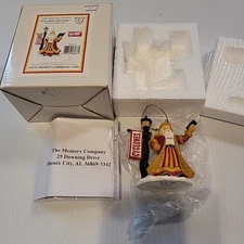 Iowa State University The Memory Company Fight Song Santa Ornament Cyclones 2004